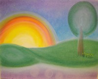 Chalk drawing by Rosemary
