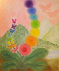 Chalk drawing by Rosemary