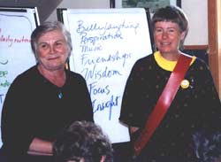 Rosemary Phillips and Marjorie Perzow