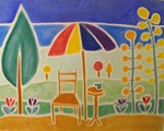 Summer Sun, Lots of Fun and Relaxation - from a chalk drawing by Rosemary Phillips