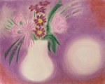 Flowers Brighten any Dull Day - from a chalk drawing by Rosemary Phillips