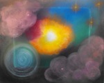 Thinking Outside the Box - from a chalk drawing by Rosemary Phillips